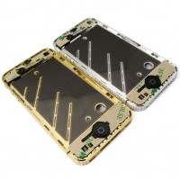 Iphone 4 4G diamond Mid frame Gold sim tray screw full installed